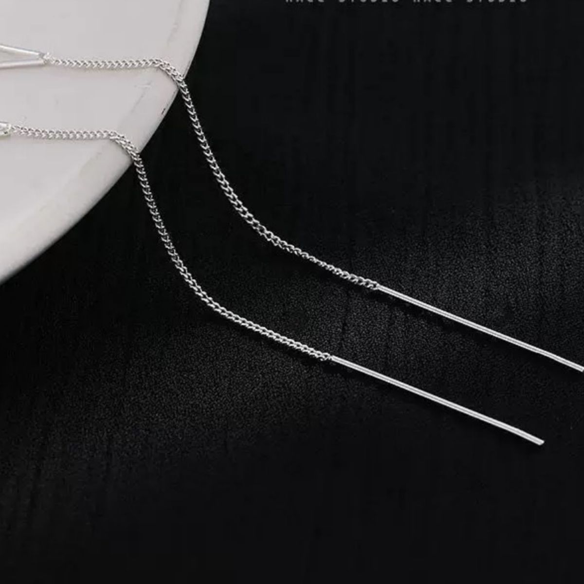 925 Sterling Silver Chain Earrings