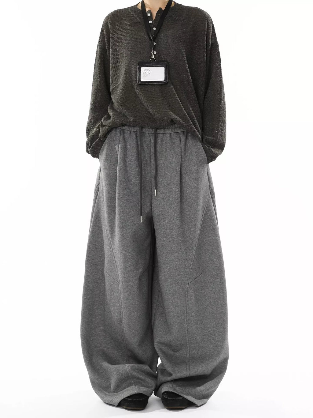 Men's Wide Leg Drawstring Pants