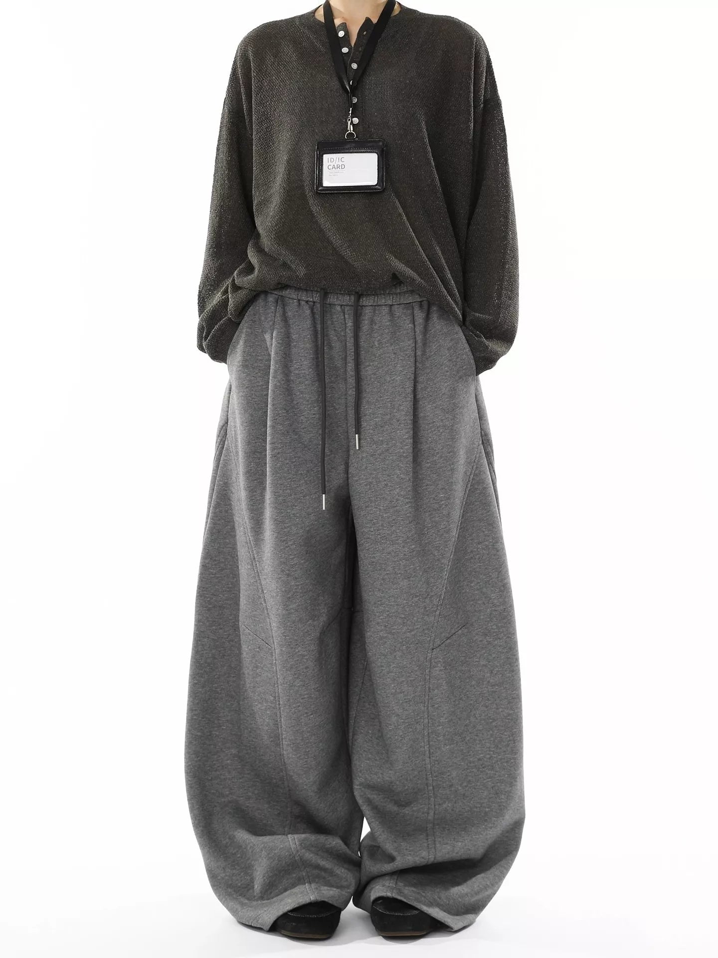 Men's Wide Leg Drawstring Pants