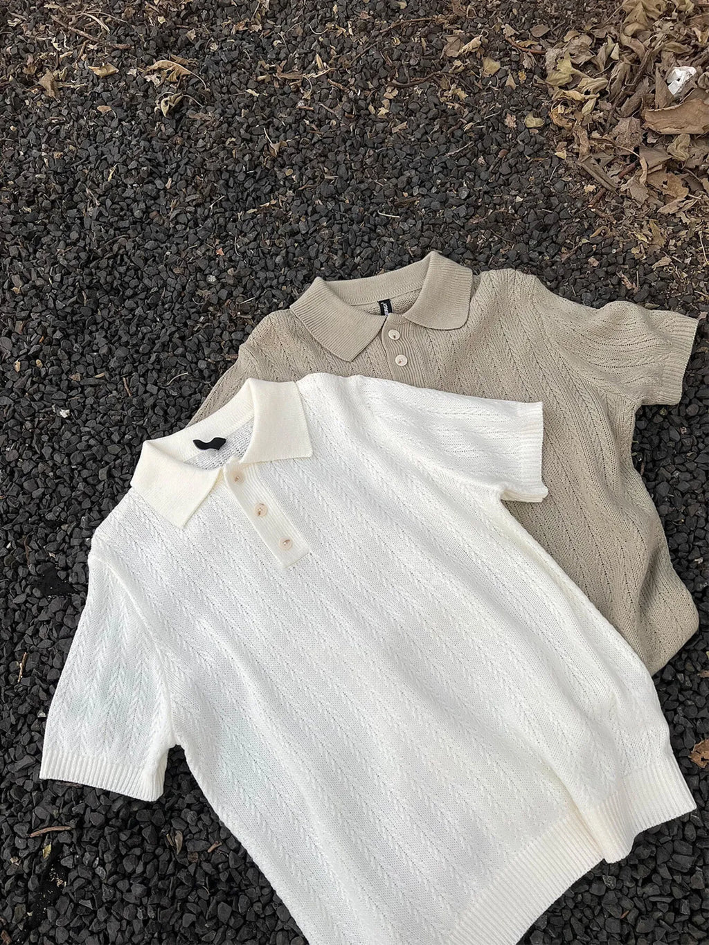 Men's Button Detail Short Sleeve Polo