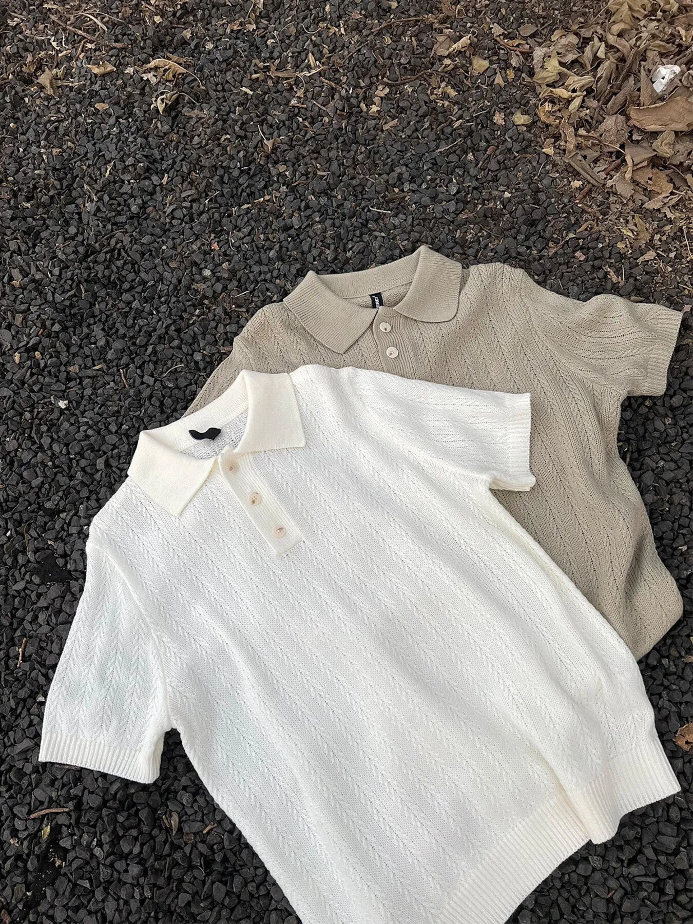 Men's Button Detail Short Sleeve Polo