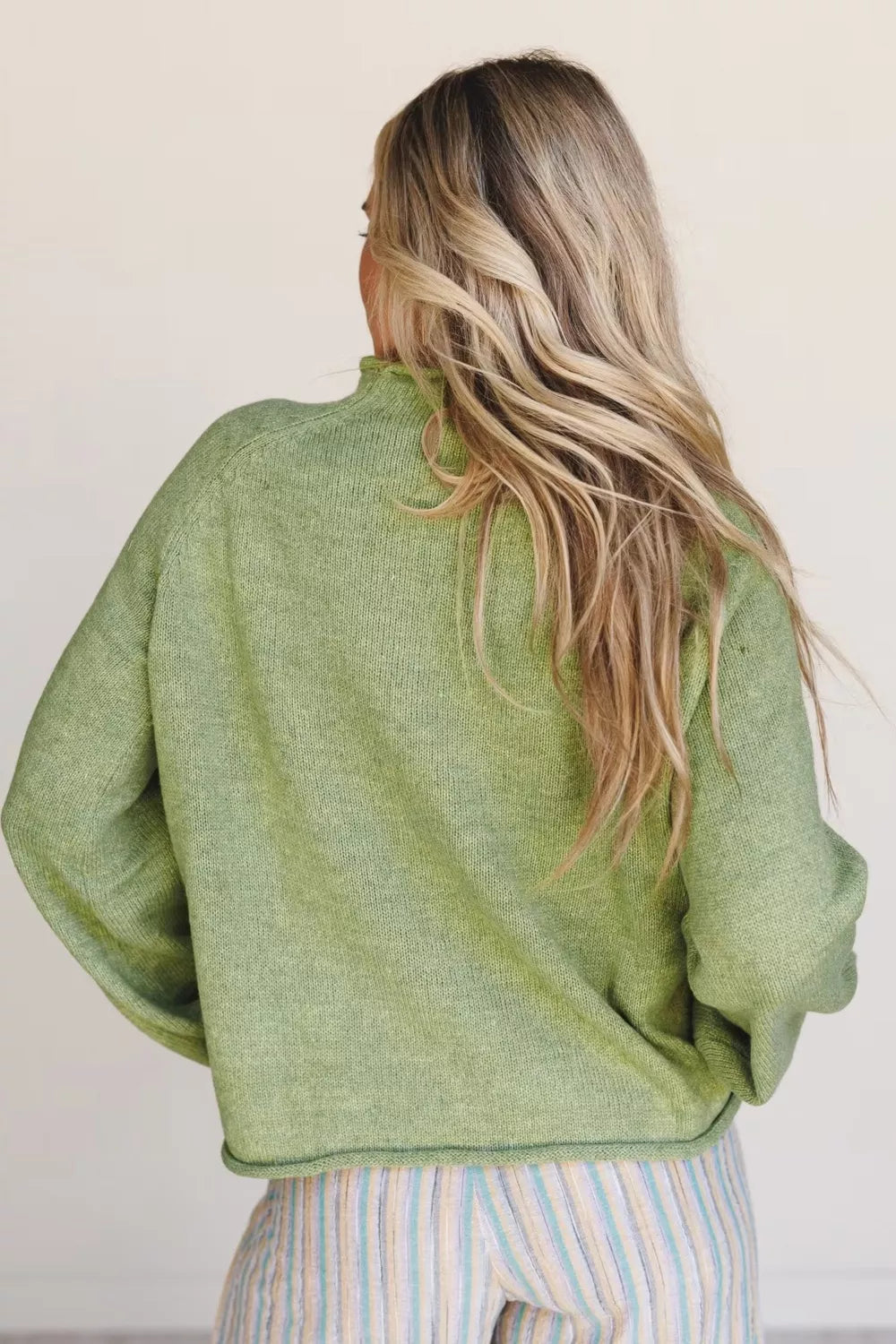 Fish Graphic Round Neck Sweater