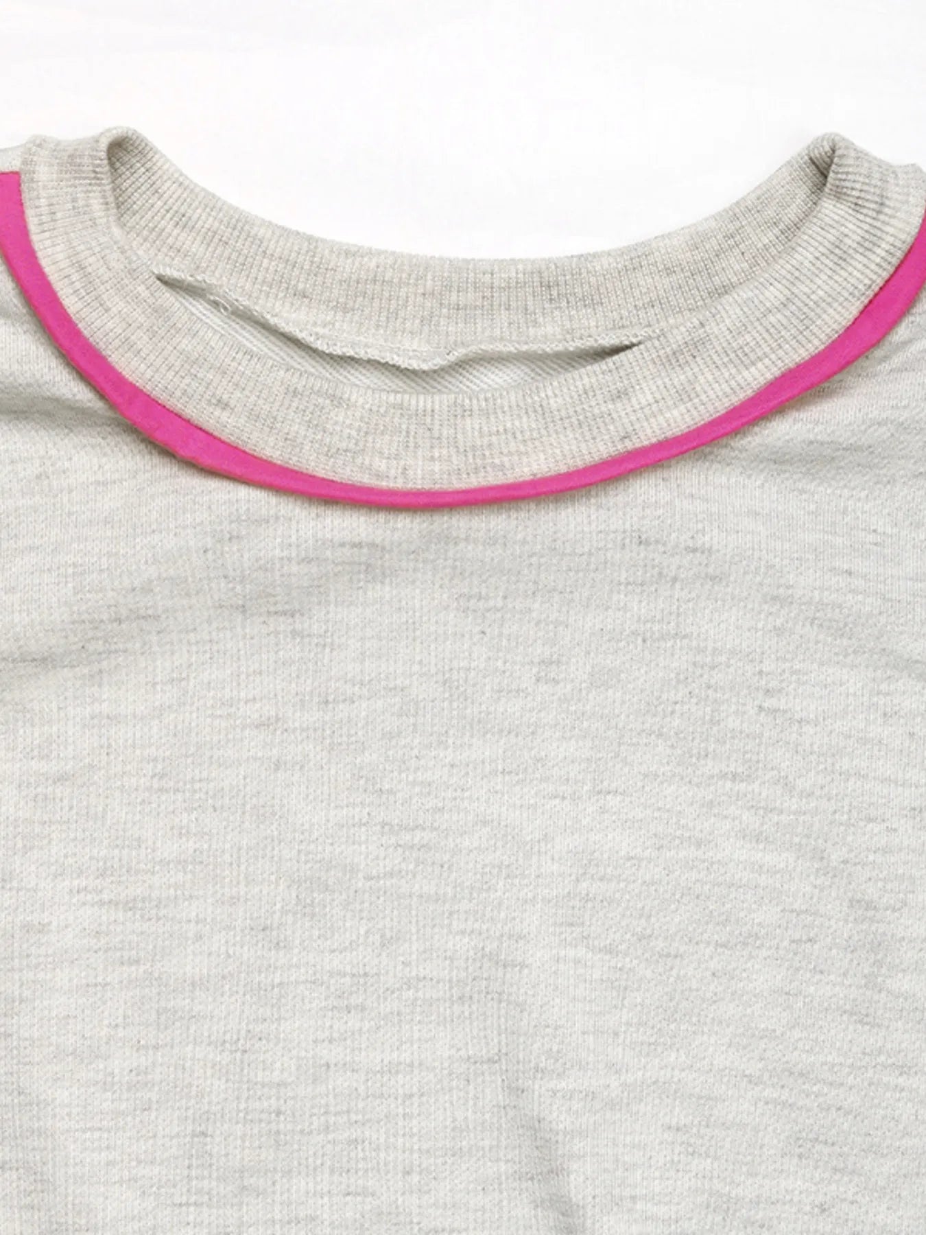 Contrast Trim Oversized Sweatshirt