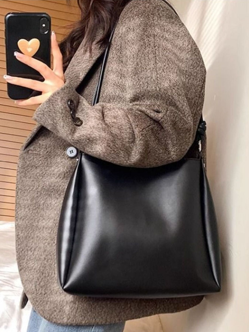 PU Leather Shoulder Bag
