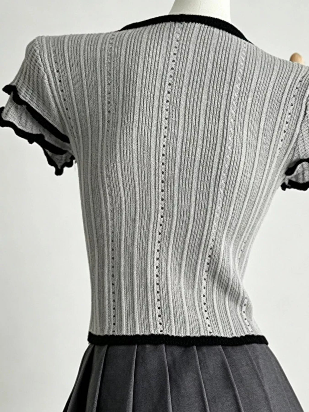 Peter Pan Collar Short Sleeve T-Shirt