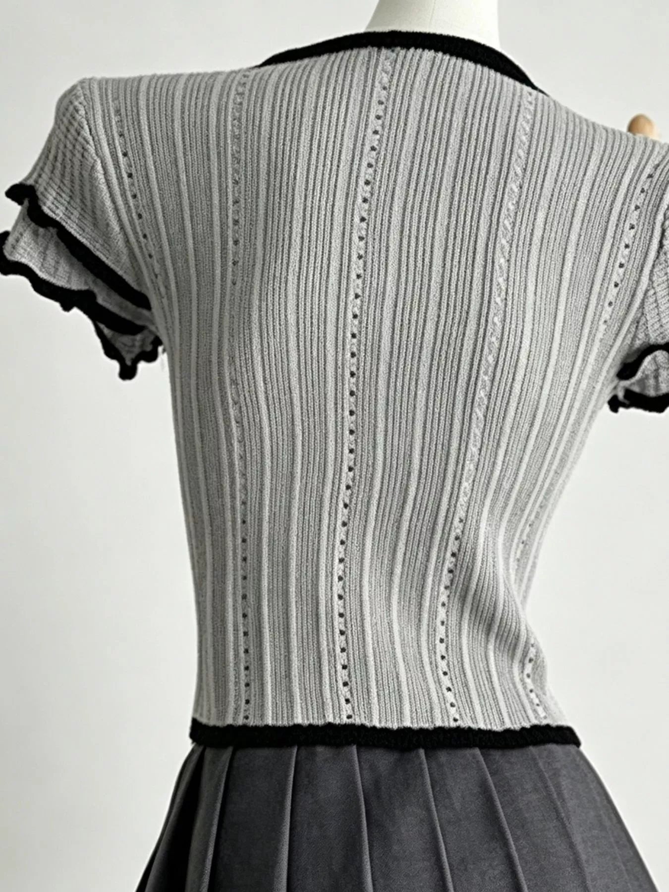 Peter Pan Collar Short Sleeve T-Shirt