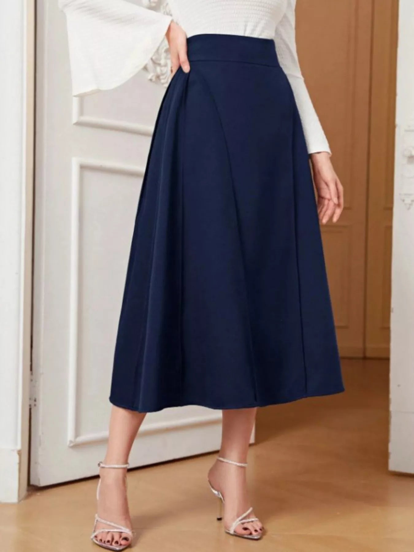 A-Line Midi Skirt