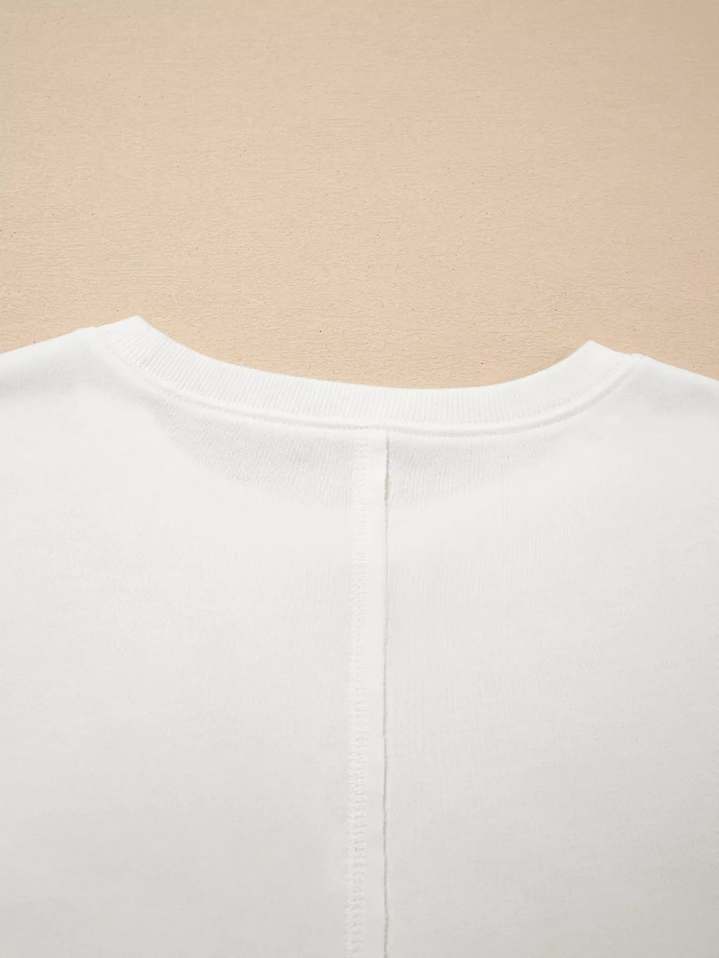 Exposed Seam Detail Color Block Patch Pocket Drop Shoulder Sweatshirt