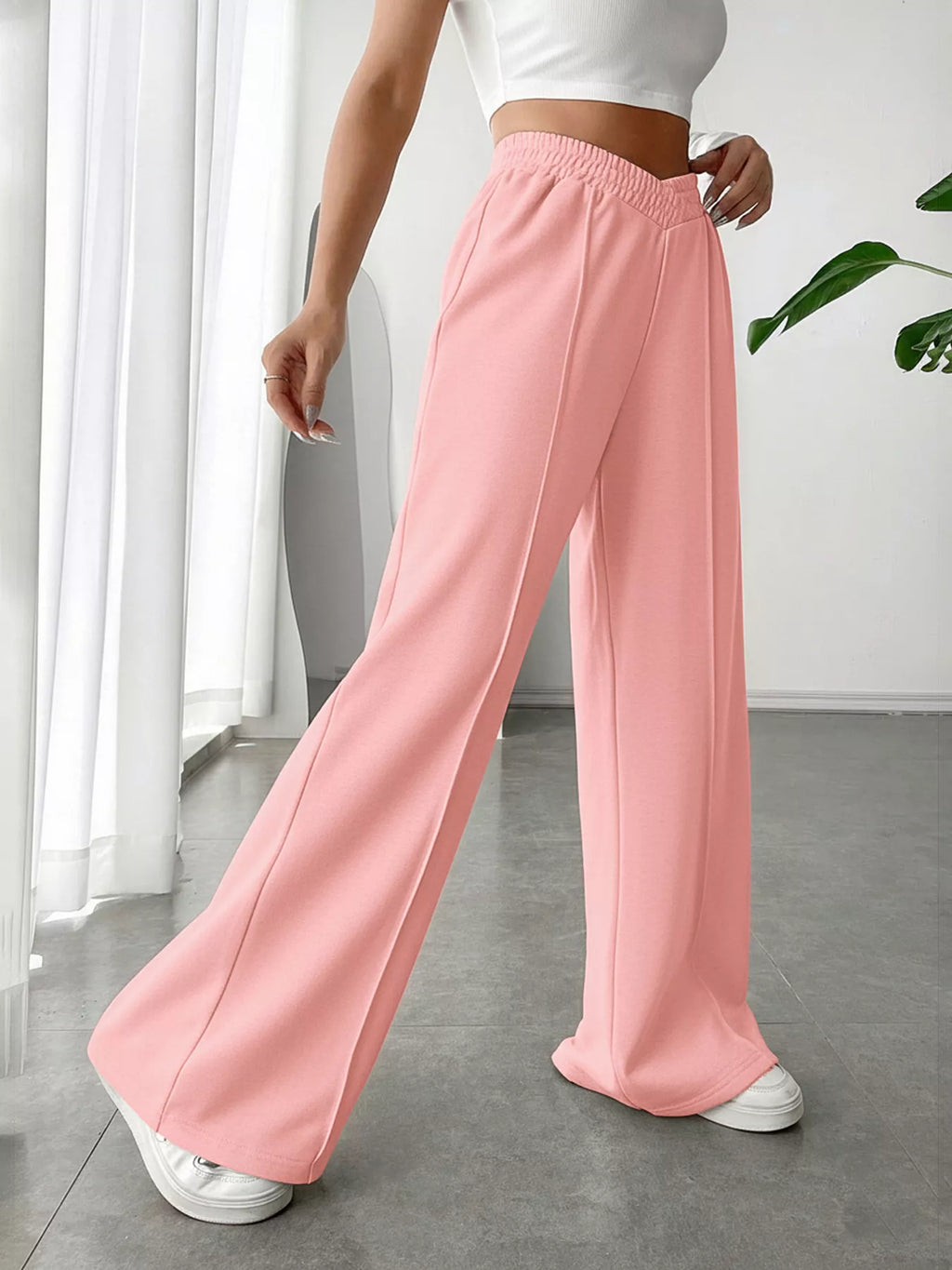 Wide Leg High Waist Pants