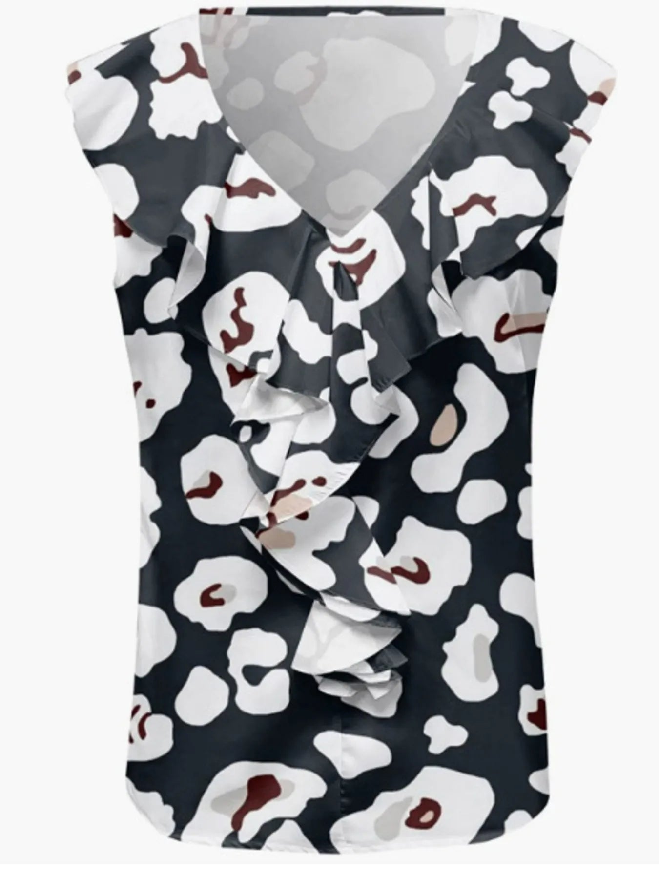 Printed V-Neck Tank