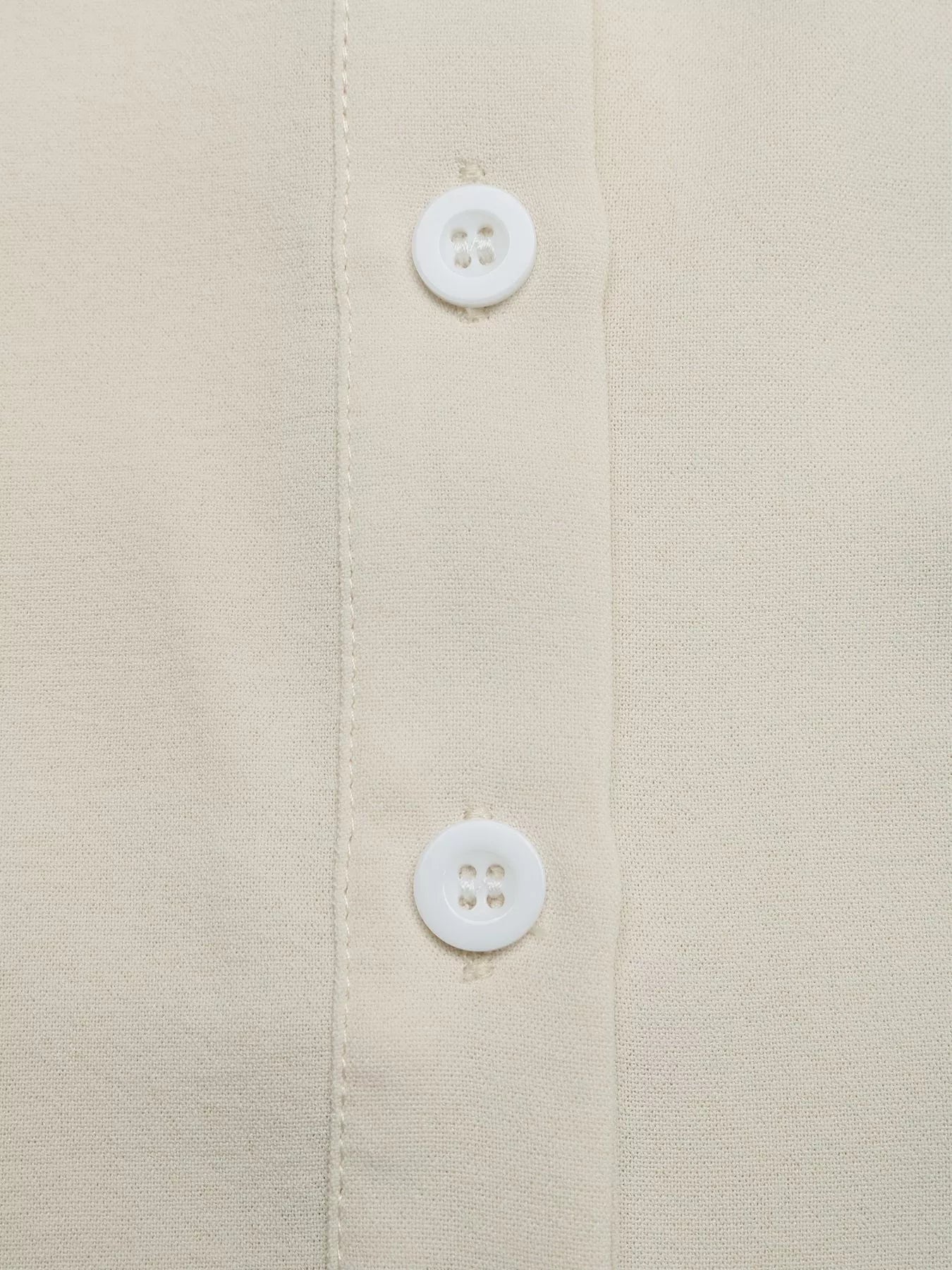 Ruffle Sleeve Tie-Neck Shirt