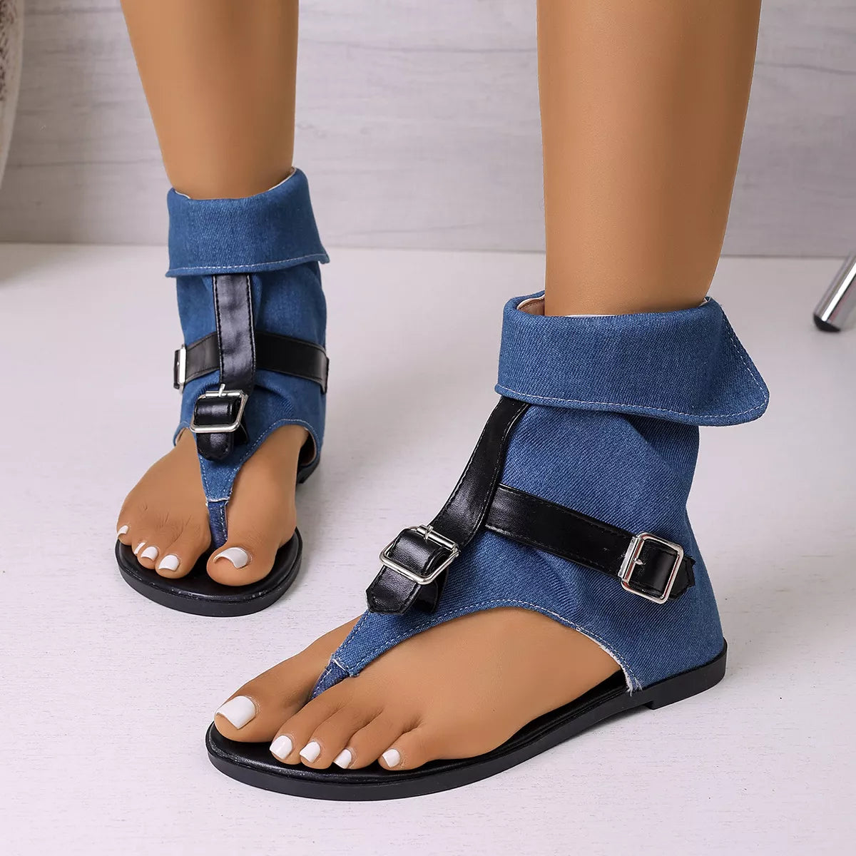 Toe Post Buckle Sandals