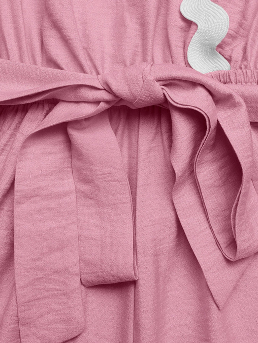 Scalloped Trim Wrap Romper