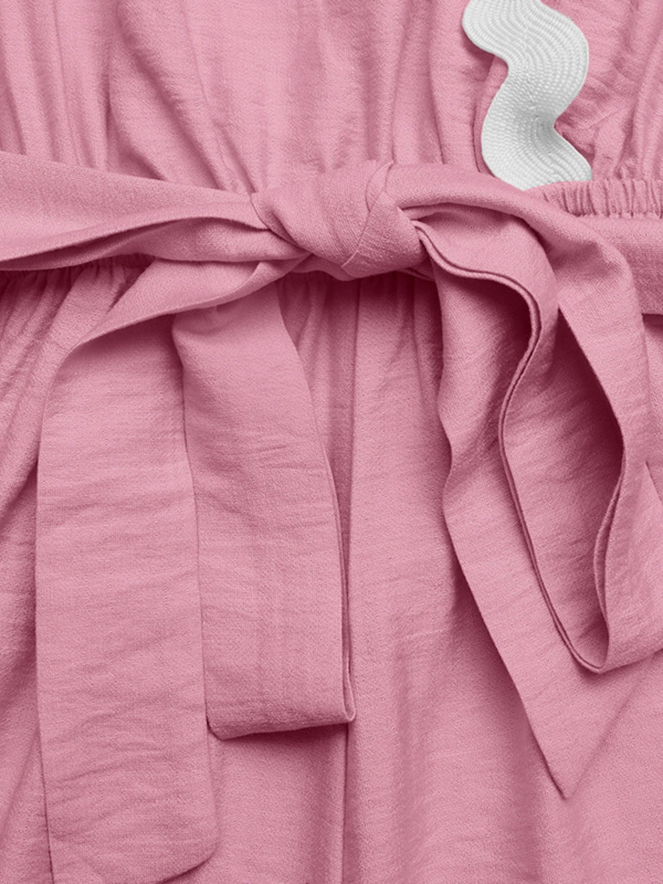 Scalloped Trim Wrap Romper