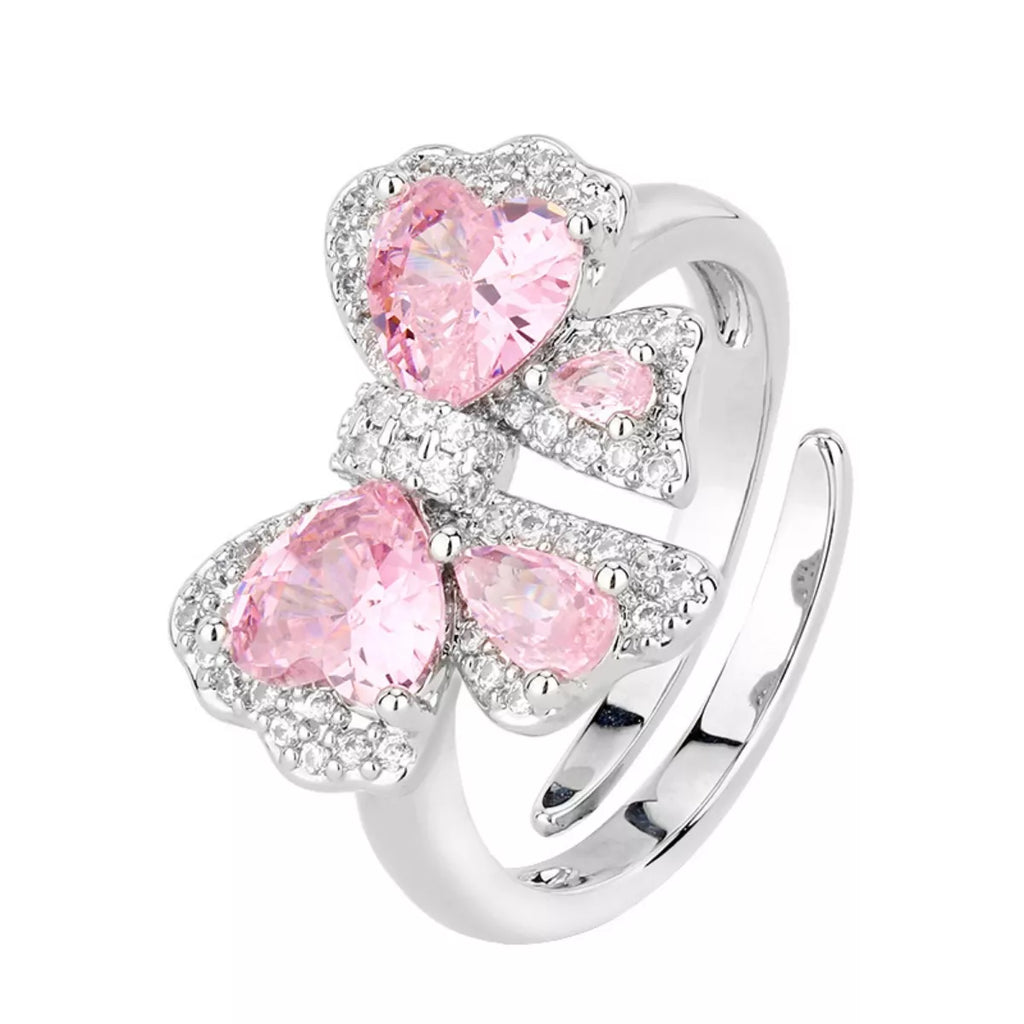Zircon Bow Bypass Ring