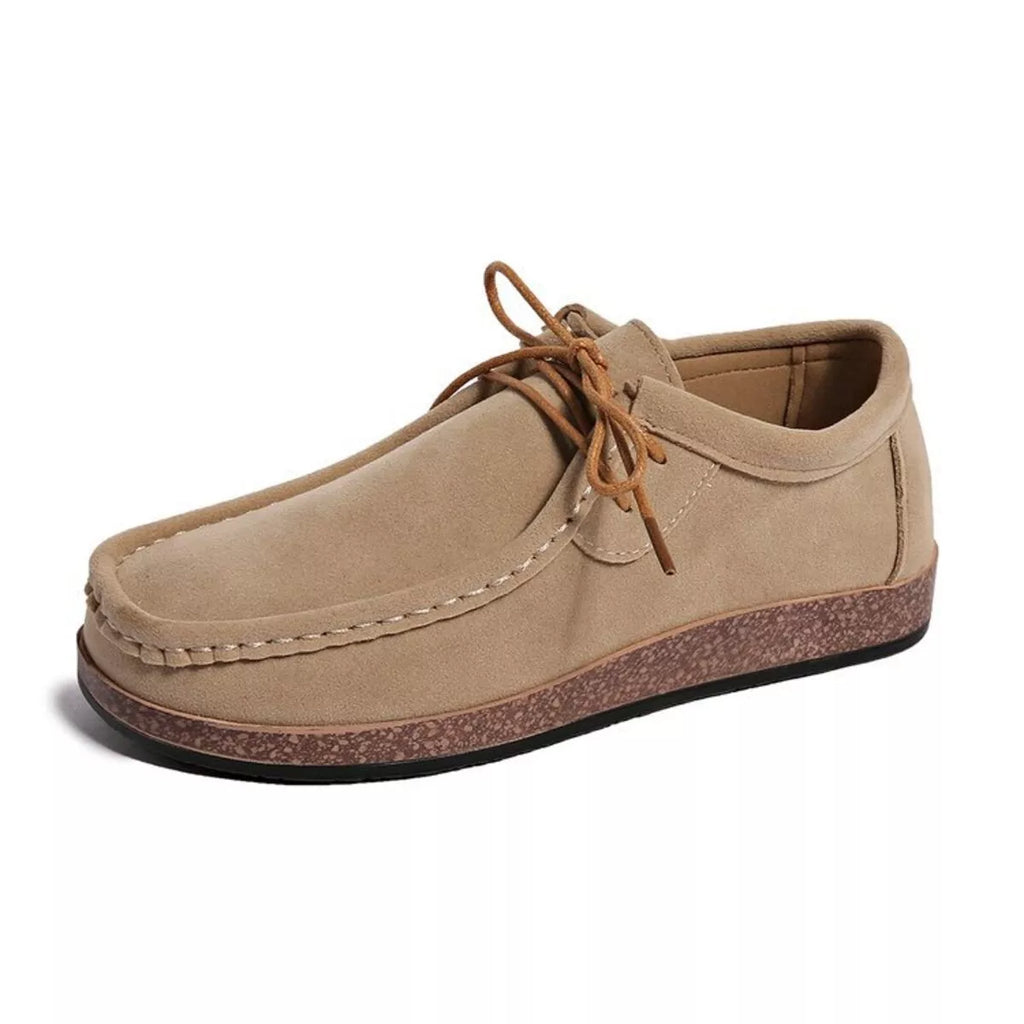 Round Toe Lace Up Loafers
