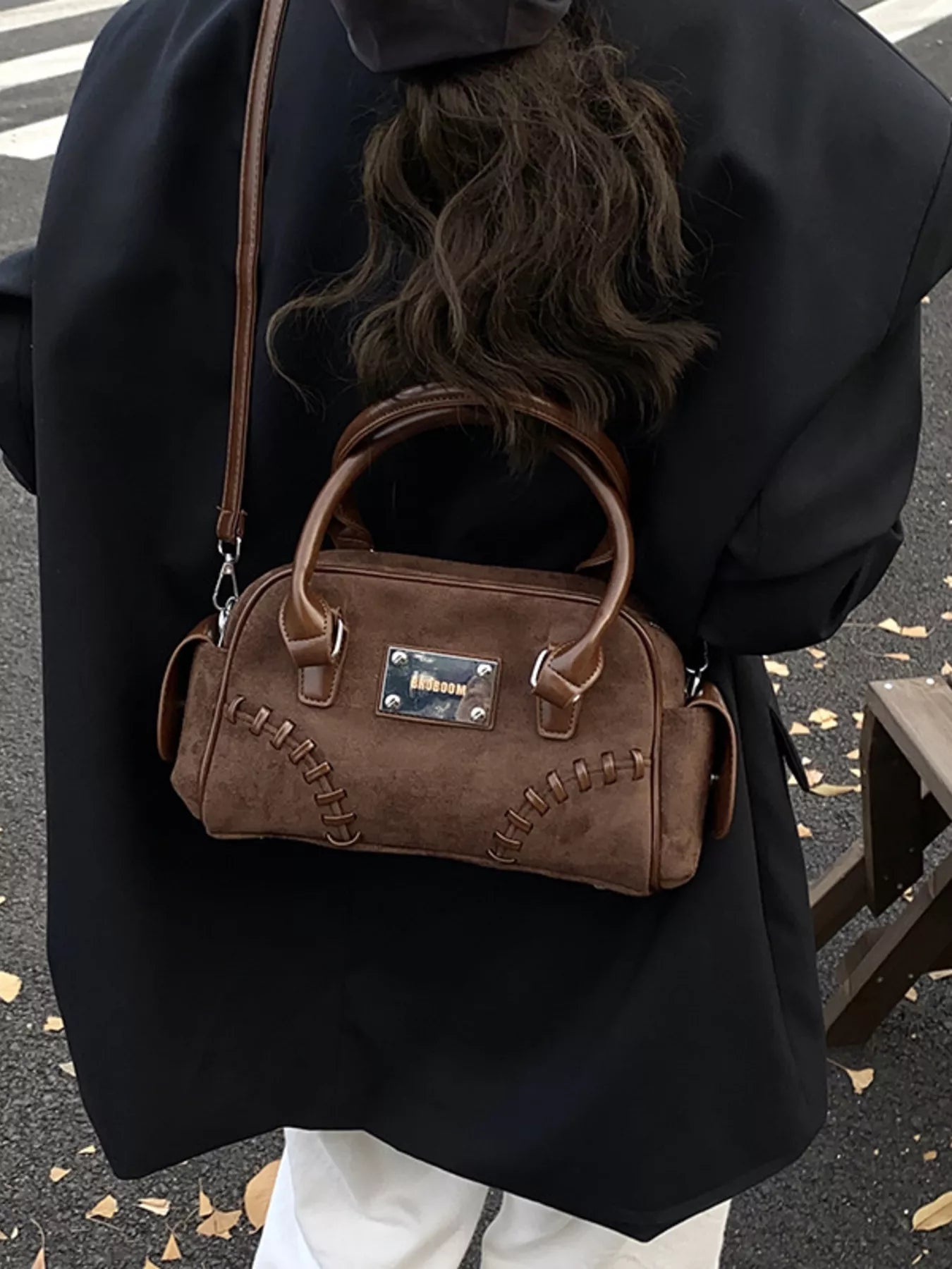 Vintage Top Handle Crossbody Bag
