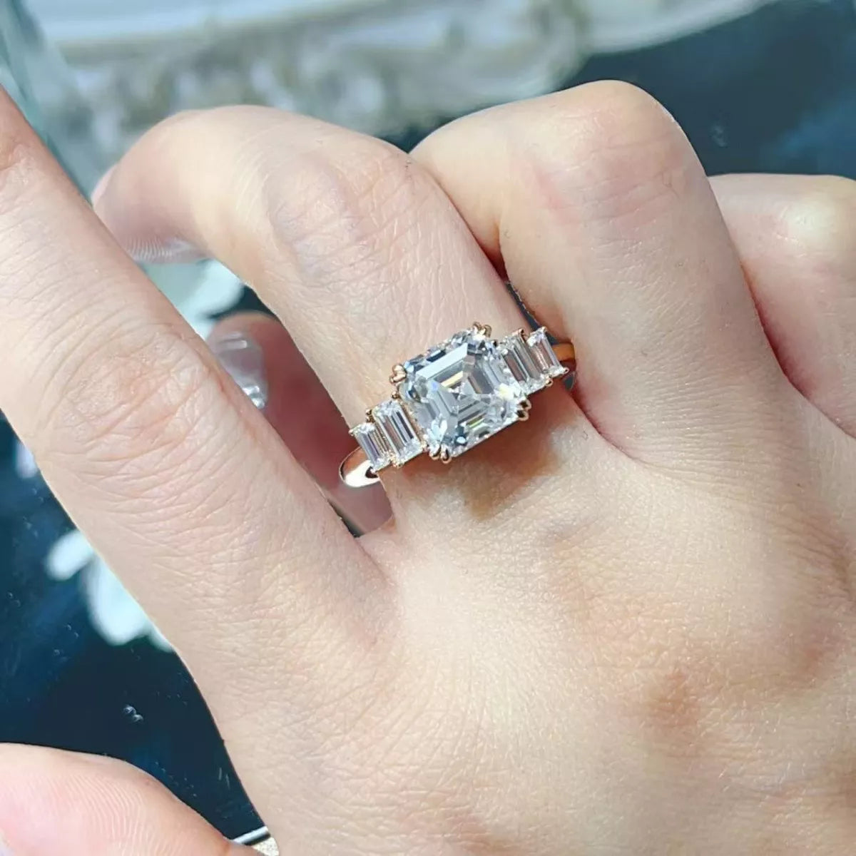3 Carat Moissanite 925 Sterling Silver Ring