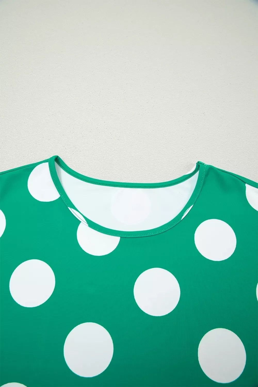 Polka Dot Print Cropped Tee Bodycon Skort 2pcs Set