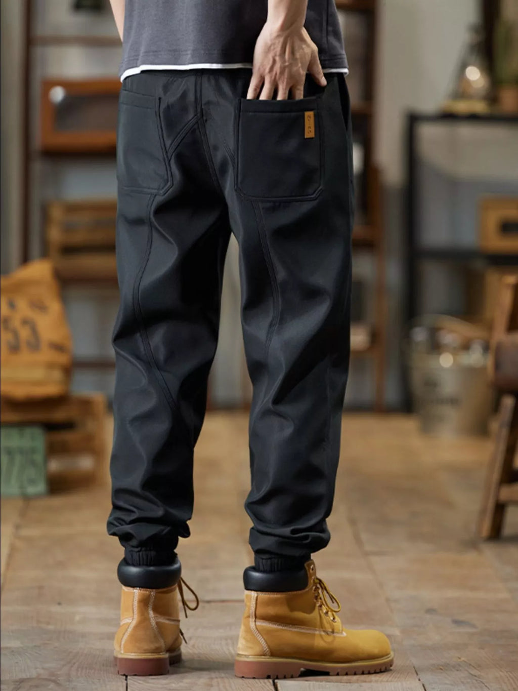 Men's Plus Size Casual Drawstring Joggers