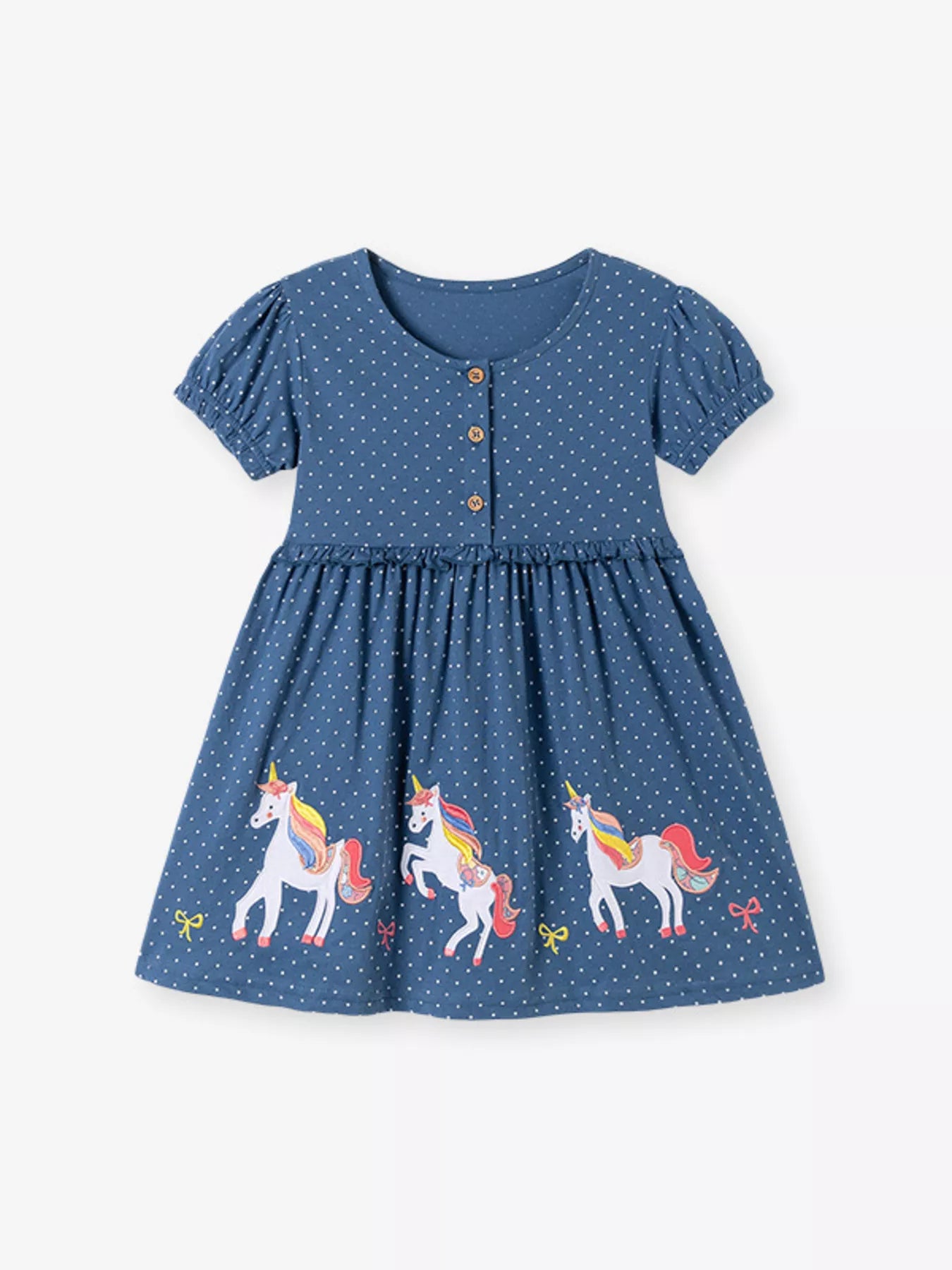 Children's Unicorn Short Sleeve Dress