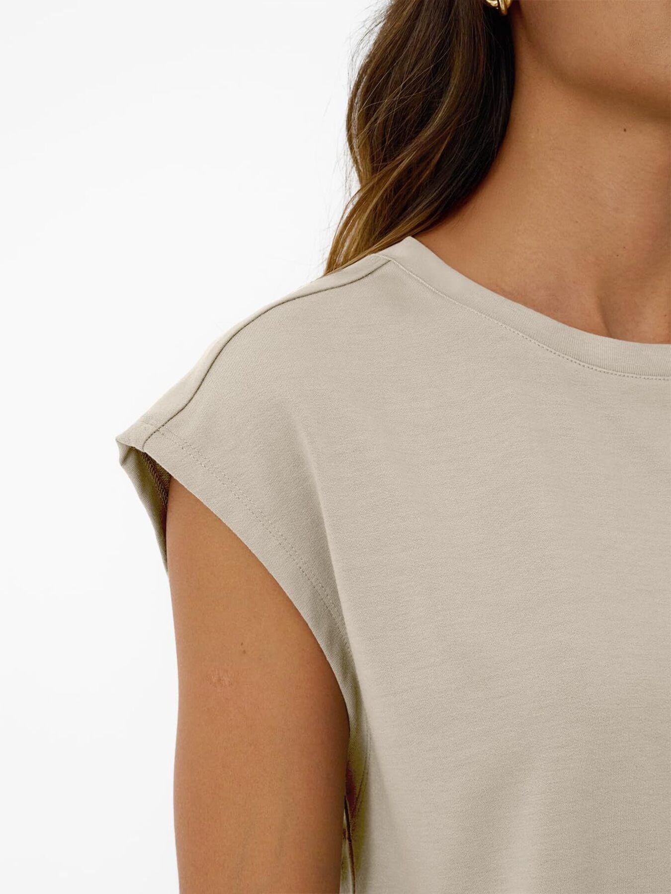 Round Neck Cap Sleeve Top and Shorts Set