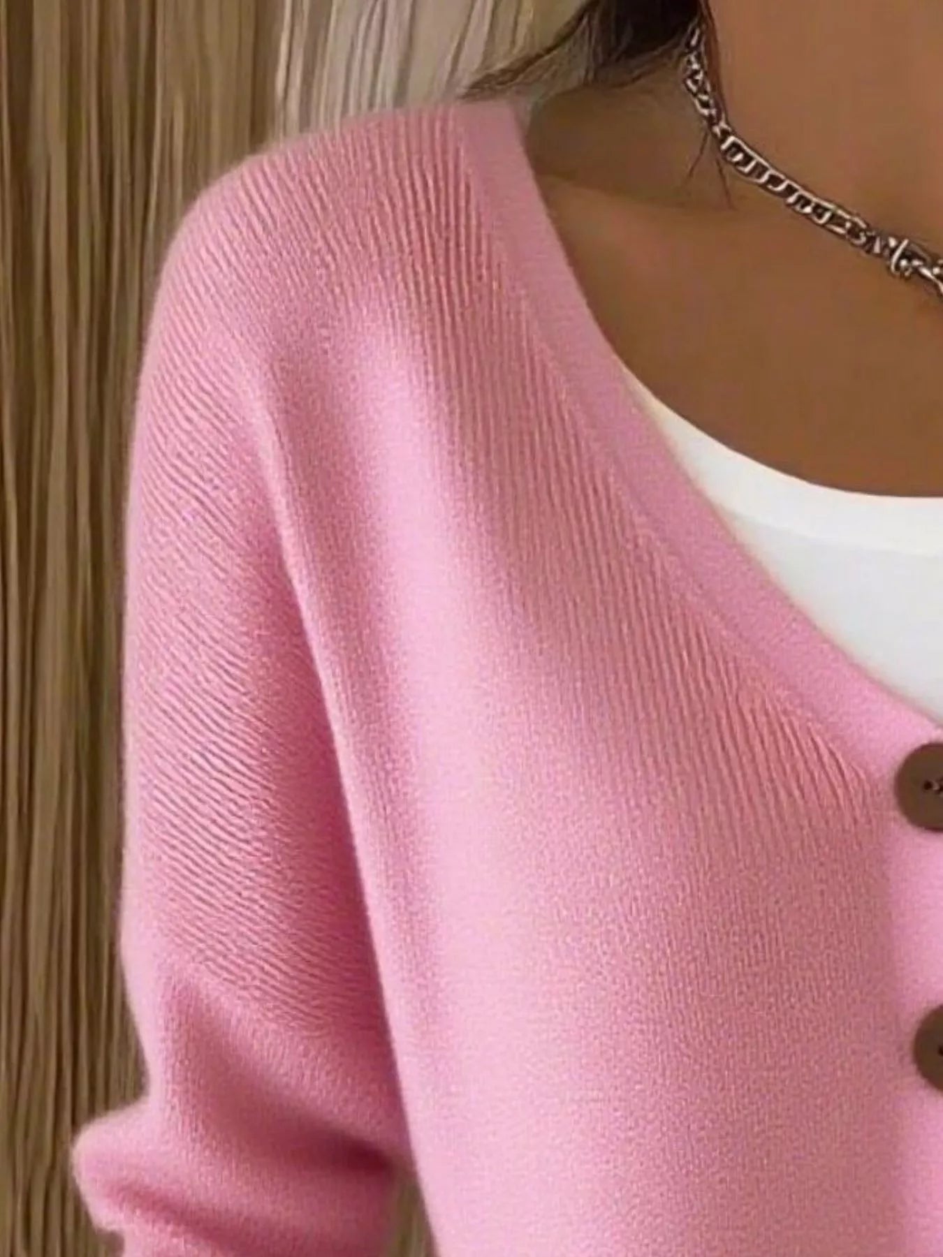 Full Size V-Neck Button-Down Knit Cardigan Plus Size