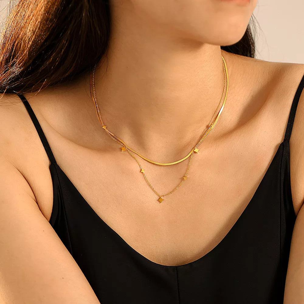 18K Gold-Plated Minimalist Necklace