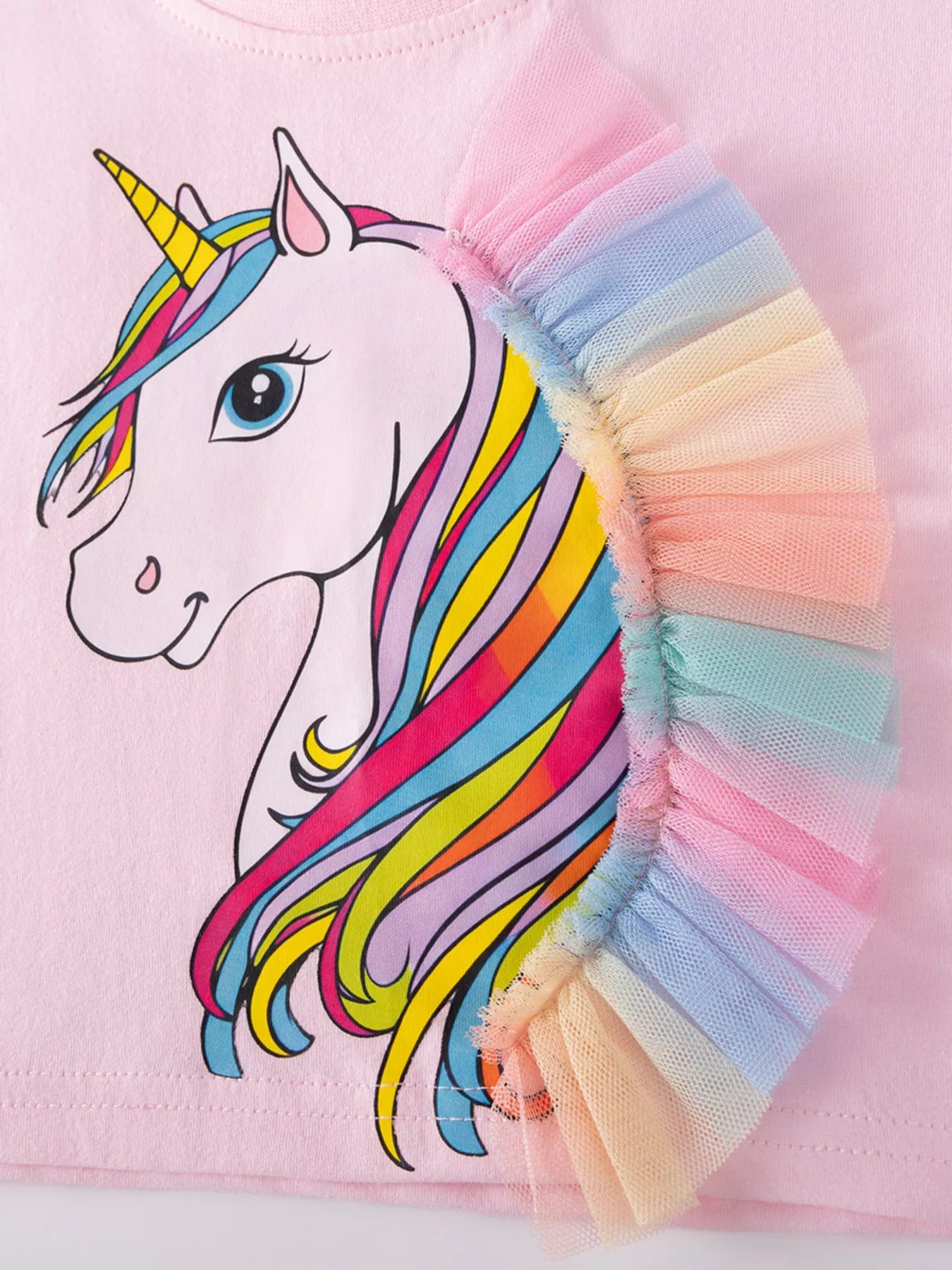 Children's Unicorn Rainbow Tulle Dress Set