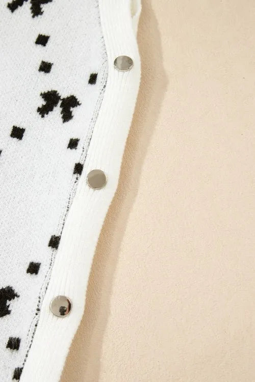 Bow Round Neck Sweater Vest