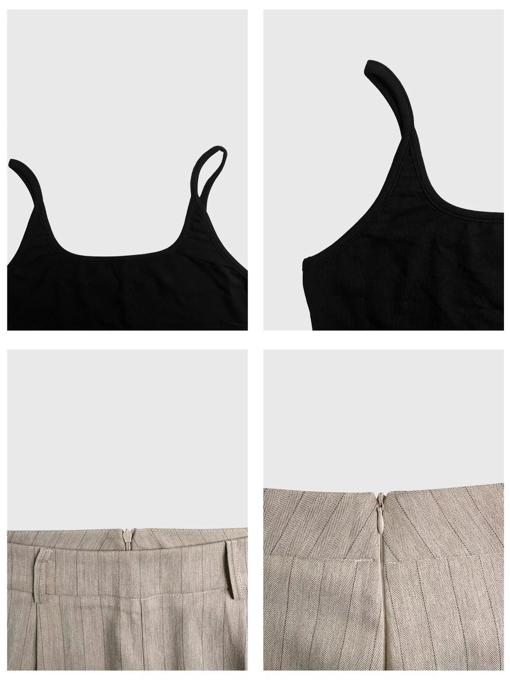 Sleeveless Top and Wide-Leg Pants Set