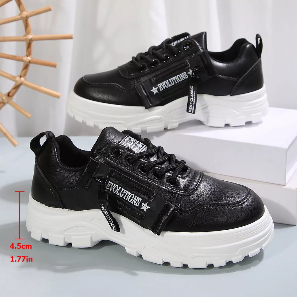 Lace Up Round Toe Athletic