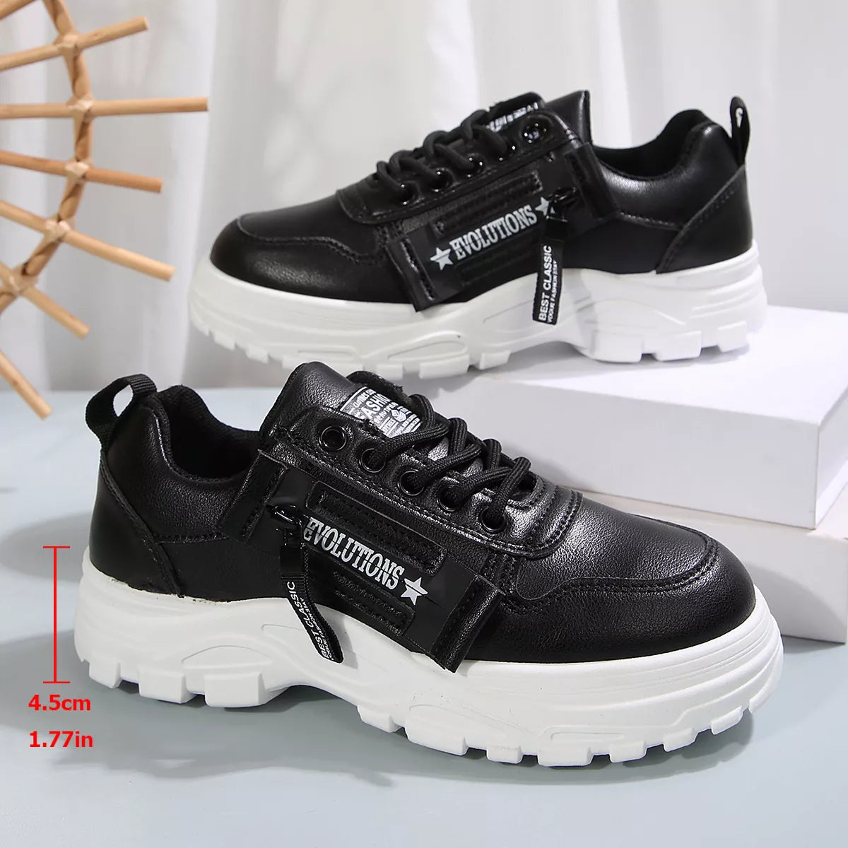 Lace Up Round Toe Athletic