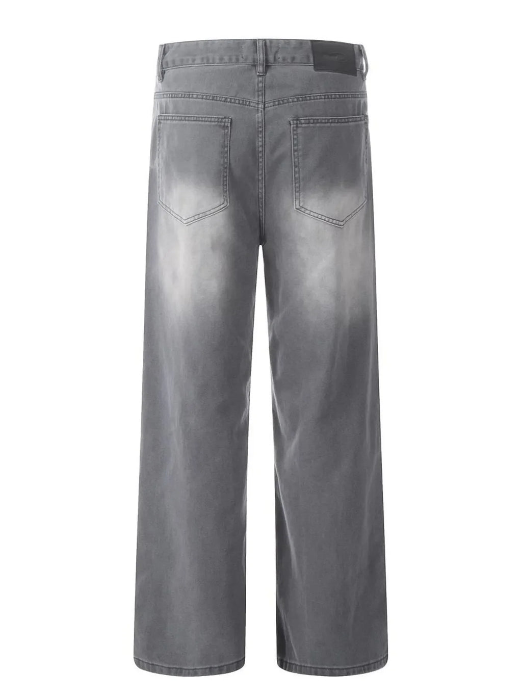 Men's Wide Leg Wash Jeans