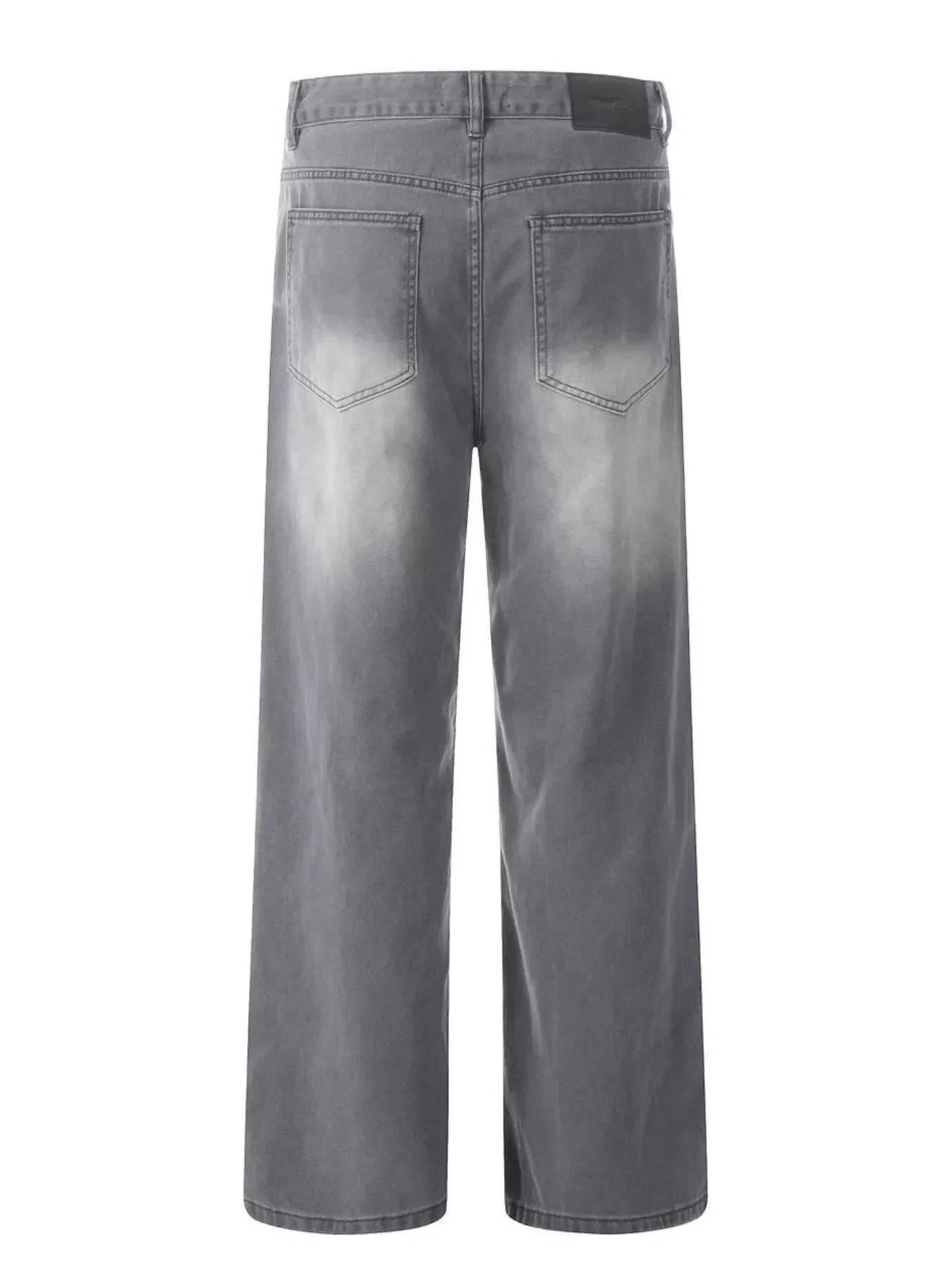 Men's Wide Leg Wash Jeans