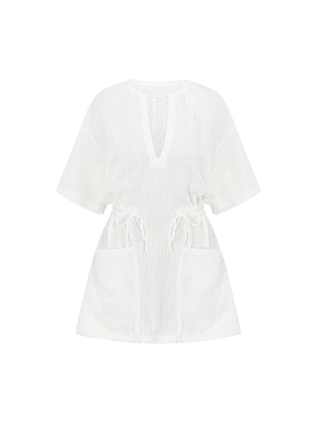 Relaxed Fit Half Sleeve Cover-Up Dress