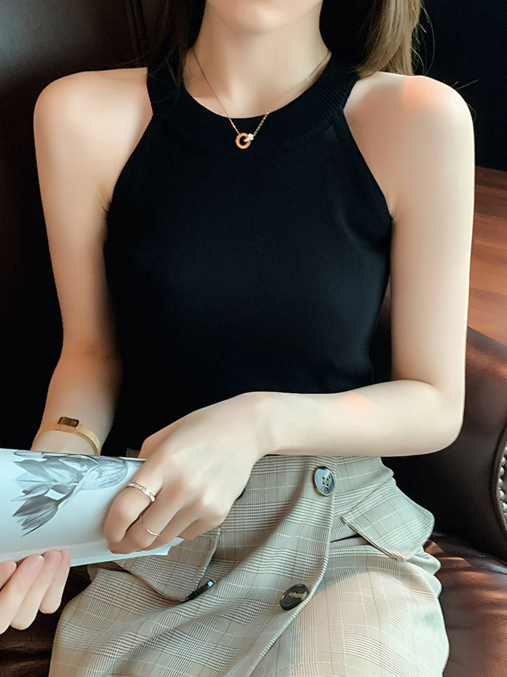 Ribbed Knit Cami Top