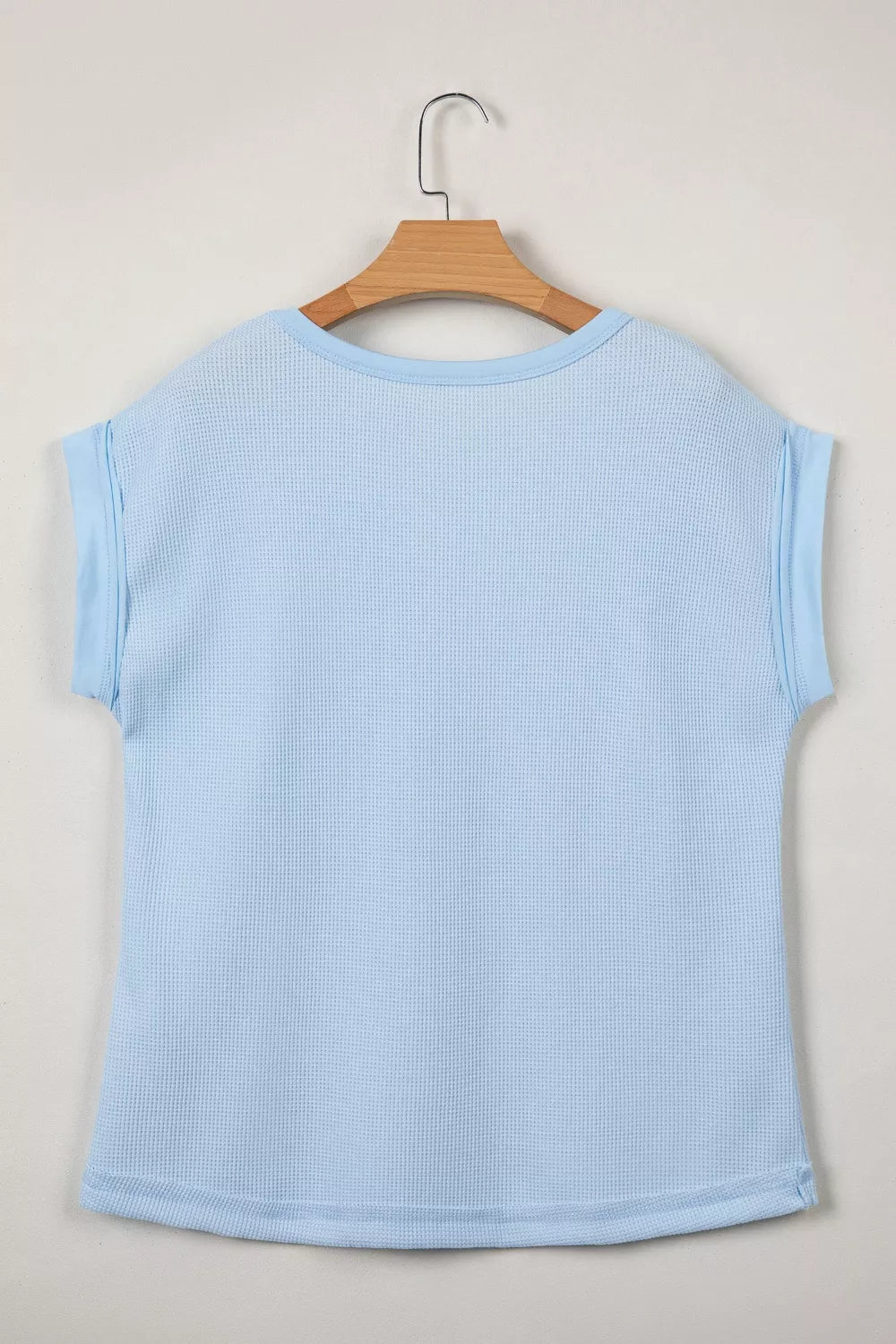 Waffle Knit Pocket T-Shirt