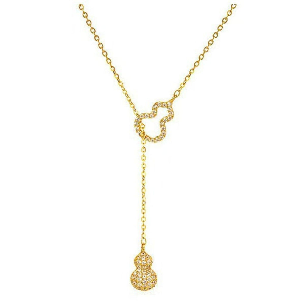 Zircon Gourd Pendant Necklace