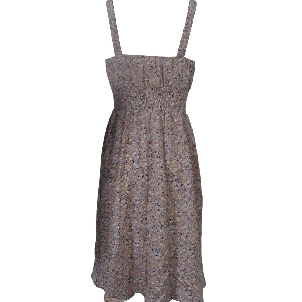 Floral Backless A-Line Dress for Women