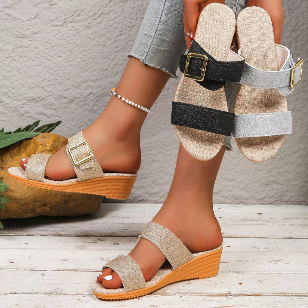 Open Toe Wedge Sandals