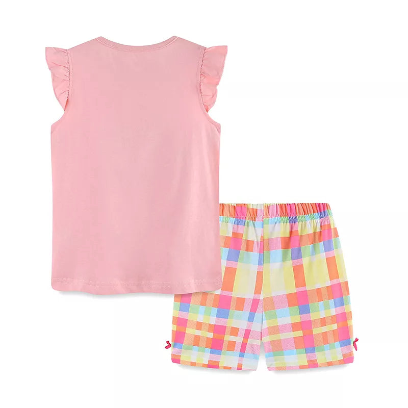 Children's Jolly Jellyfish Embroidered Top and Shorts Set