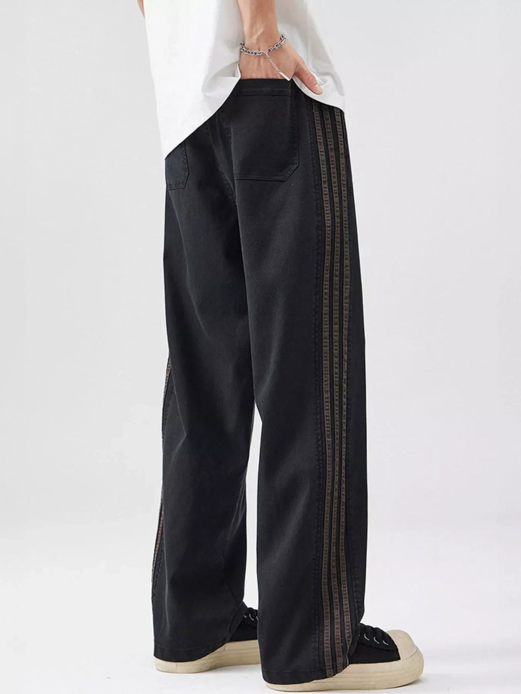 Men's Full Size Drawstring Wide Leg Pants Plus Size
