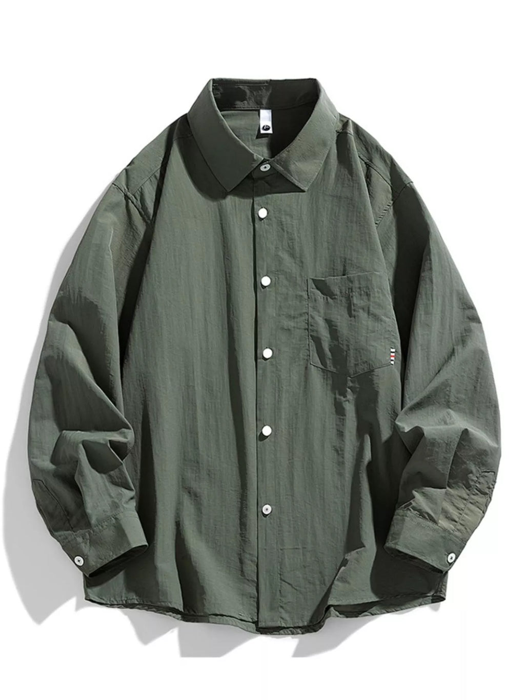 Men's Plus Size Lightweight Button-Down Shirt