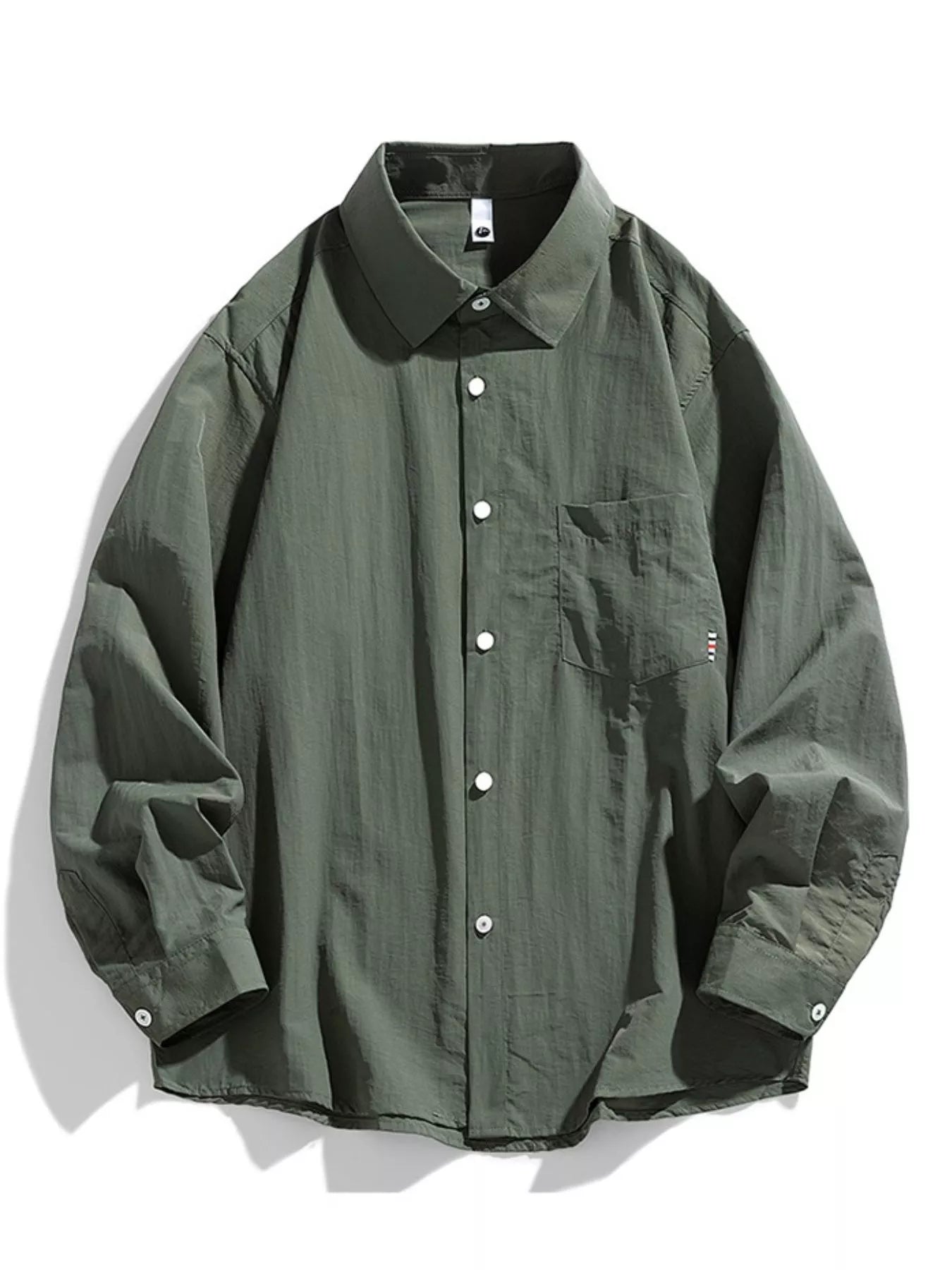 Men's Plus Size Lightweight Button-Down Shirt