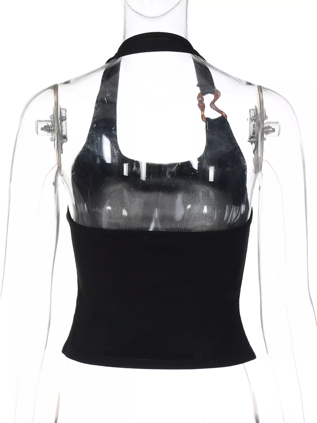Ribbed Halter Neck Tank