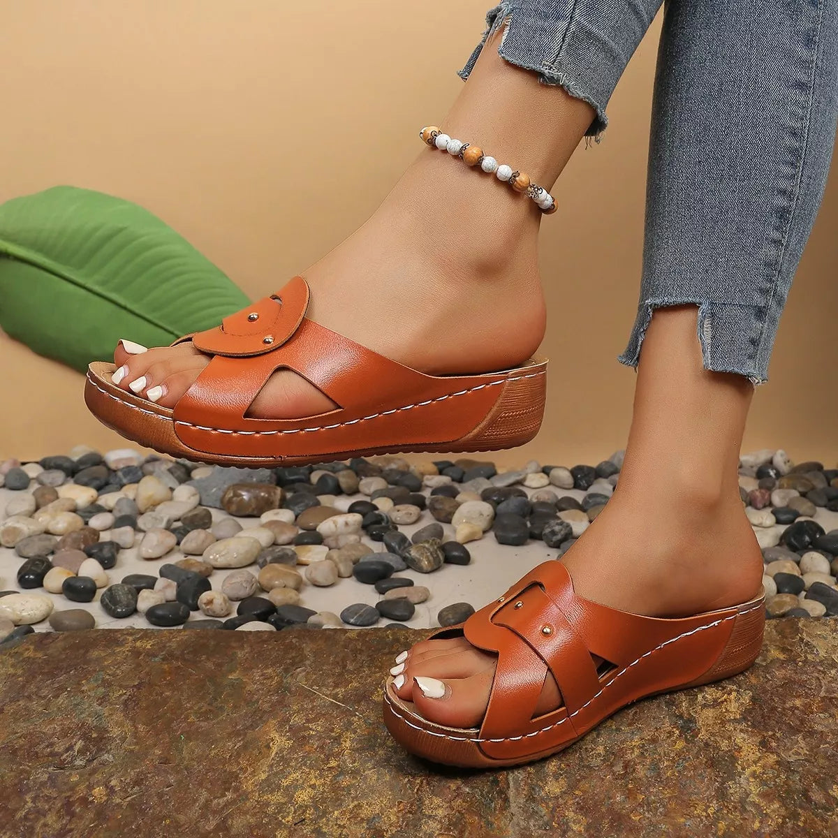 Open Toe Wedge Sandals