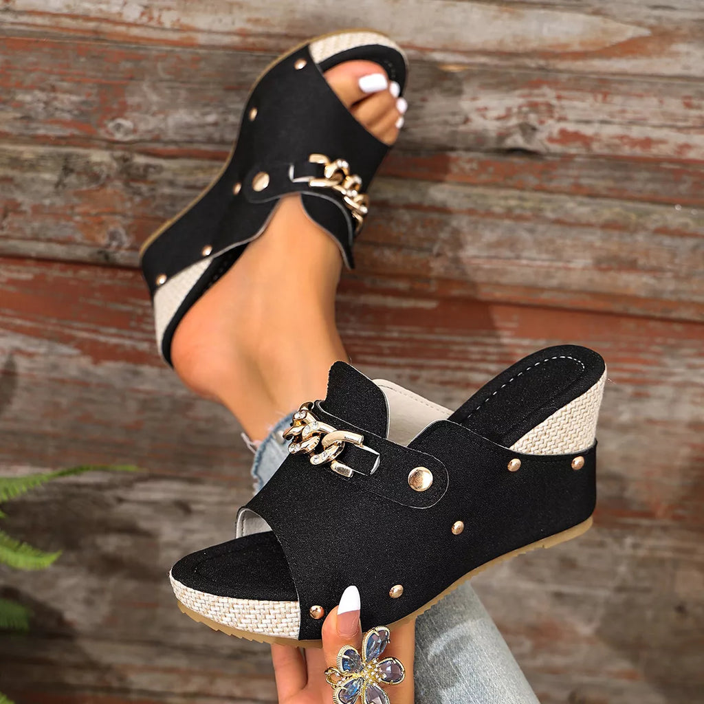 Open Toe Wedge Sandals