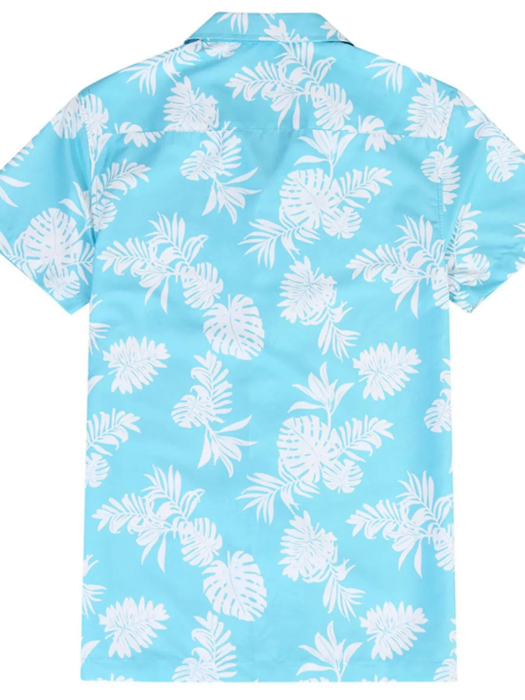 Men's Hawaiian Print Short Sleeve Button Down Shirt