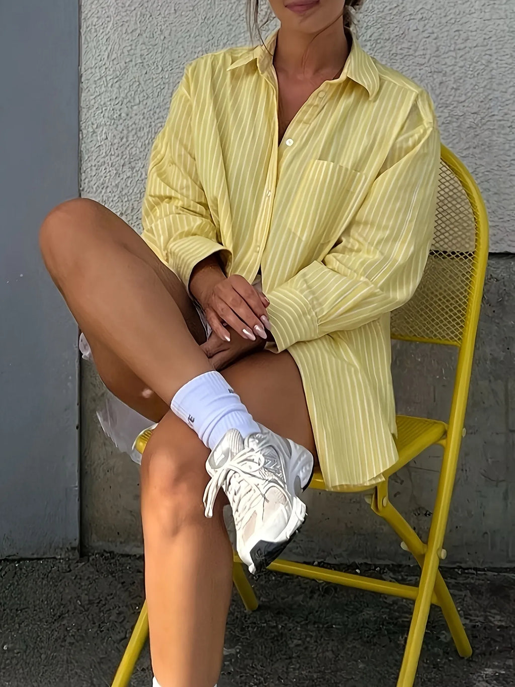 Striped Button-Down Shirt